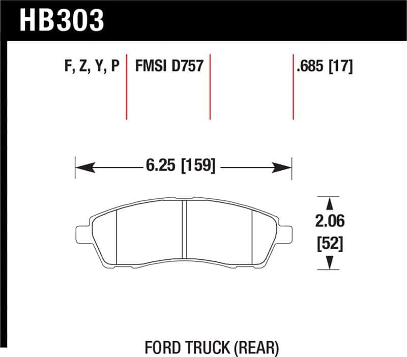 Hawk Performance — Hawk Super Duty Street Brake Pads
Disc Brake Pad - view 1