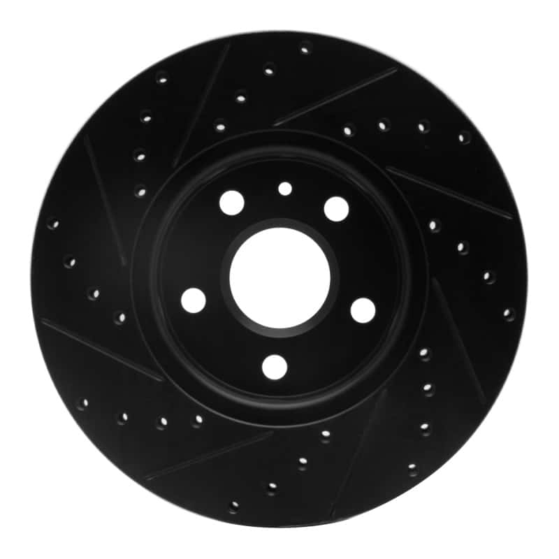 R1 Concepts — R1 10-25 Buick Allure Front Right Drilled & Slotted Black Brake Rotor
R1 Brake Rotor Drill - view 5