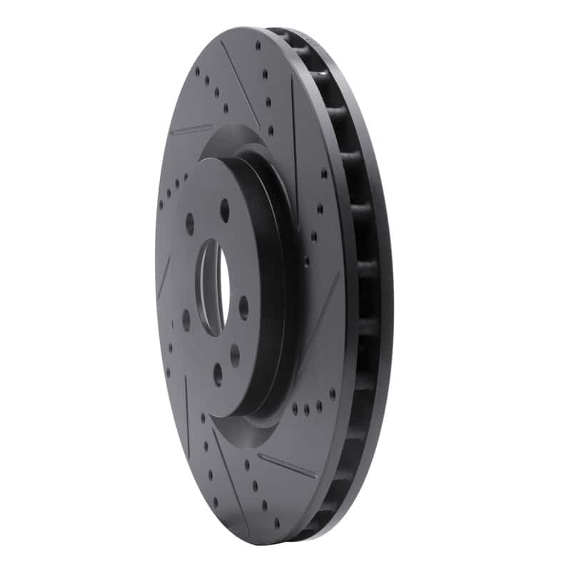 R1 Concepts — R1 09-17 Buick Regal Front Right Drilled & Slotted Black Brake Rotor
R1 Brake Rotor Drill - view 2