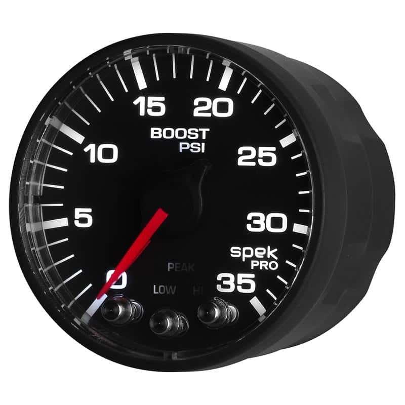 AutoMeter — Autometer Spek-Pro Gauge Boost 2 1/16in 35psi Stepper Motor W/Peak & Warn Black/Black
GA 2" BST 35 BFB SPK - view 4