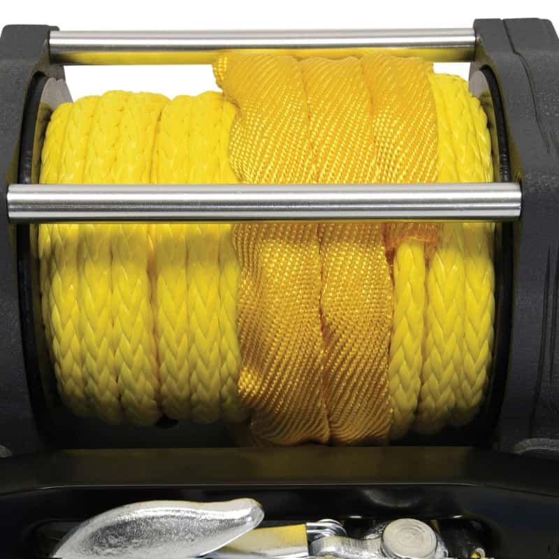 Superwinch — Superwinch 4500 LBS 12V DC 1/4in x 50ft Synthetic Rope Terra 4500SR Winch - Gray Wrinkle - view 5