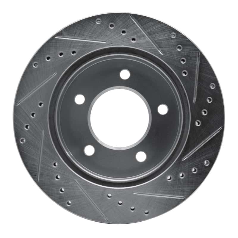 R1 Concepts — R1 97-04 Ford F-150 4WD Front Left Drilled & Slotted Silver Brake Rotor
R1 Brake Rotor Drill - view 5
