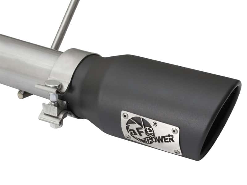 aFe — aFe Rebel Series CB 2.5in Dual Center Exit SS Exhaust w/ Black Tips 07-15 Jeep Wrangler 3.6L/3.8L V6
Cat-Back Exhaust - view 5