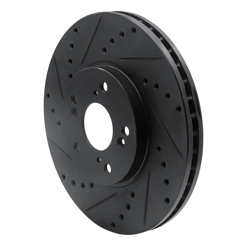 R1 Concepts — R1 04-14 Acura TSX Front Left Drilled & Slotted Black Brake Rotor
R1 Brake Rotor Drill - view 2