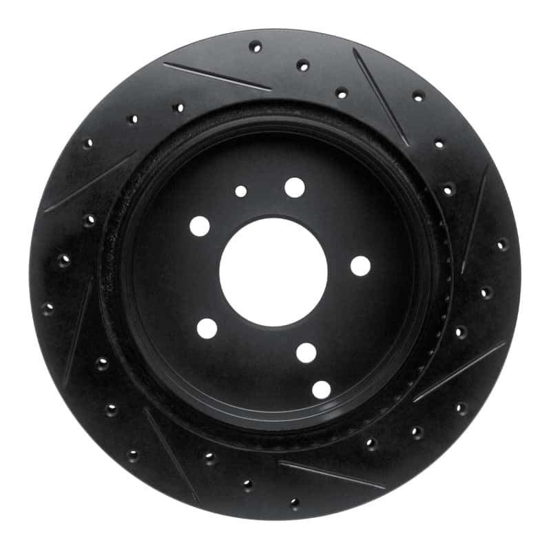 R1 Concepts — R1 07-15 Chevrolet Equinox Rear Left Drilled & Slotted Black Brake Rotor
R1 Brake Rotor Drill - view 5