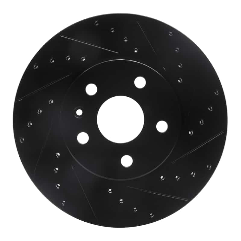 R1 Concepts — R1 2008-2014 Cadillac CTS Front Right Drilled & Slotted Black Brake Rotor
R1 Brake Rotor Drill - view 1