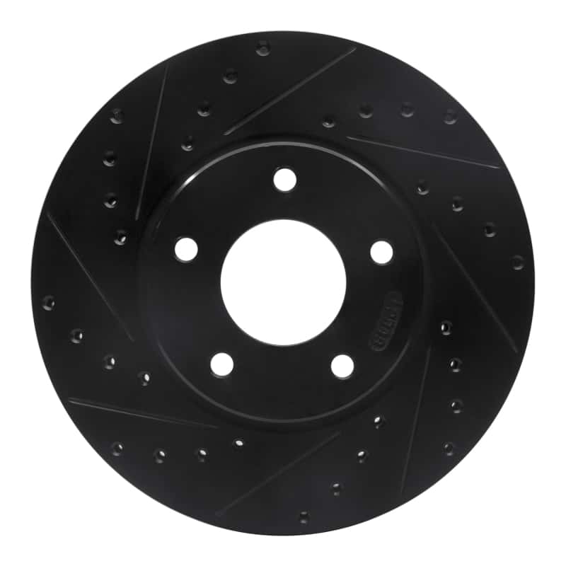 R1 Concepts — R1 97-03 Jaguar XJR Front Left Drilled & Slotted Black Brake Rotor
R1 Brake Rotor Drill - view 1