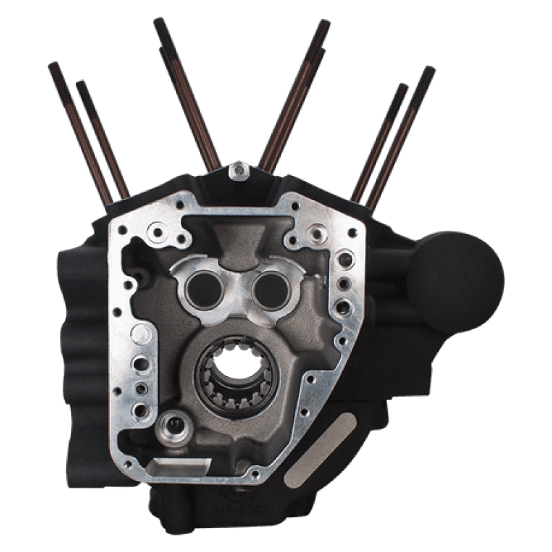 S&S Cycle — S&S Cycle 07-16 BT Engines w/ 4-1/8in Bore Super Stock T2 Crankcase - Wrinkle Black - view 2