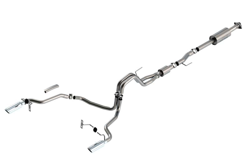 Borla — Borla F-150 2021 5.0L 4dr CC SB EC STB Lariat/KR/Platinum/LTD 3/2.25 SRE Cat-Back S-Type CHR Tips
Cat-Back System - view 1