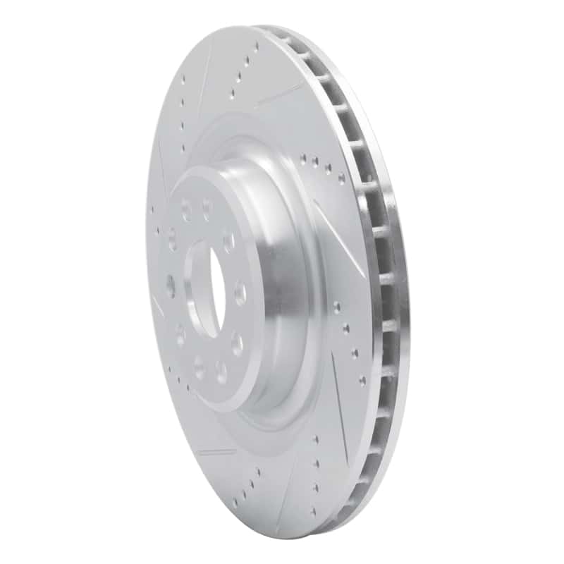 R1 Concepts — R1 12-21 Tesla Model S Rear Left Drilled & Slotted Silver Brake Rotor
R1 Brake Rotor Drill - view 2