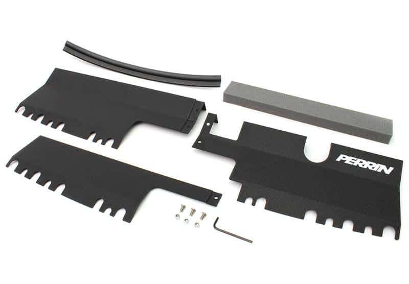 Perrin Performance — PERRIN 15-21 Subaru WRX/STI Radiator Shroud (With/Without OEM Intake Scoop) - Black - view 5