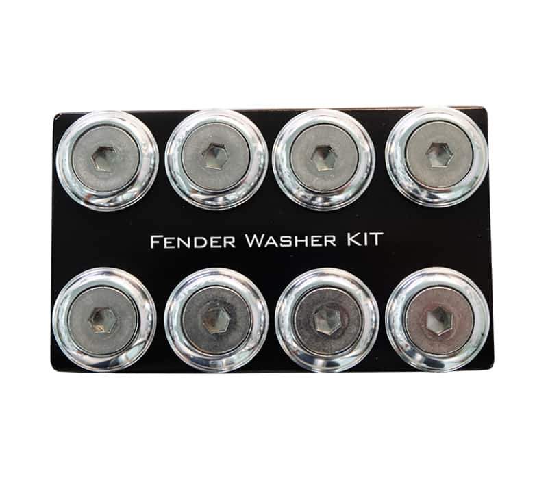 NRG — NRG Fender Washer Kit w/Color Matched M8 Bolt Rivets For Plastic (Silver) - Set of 8 - view 1