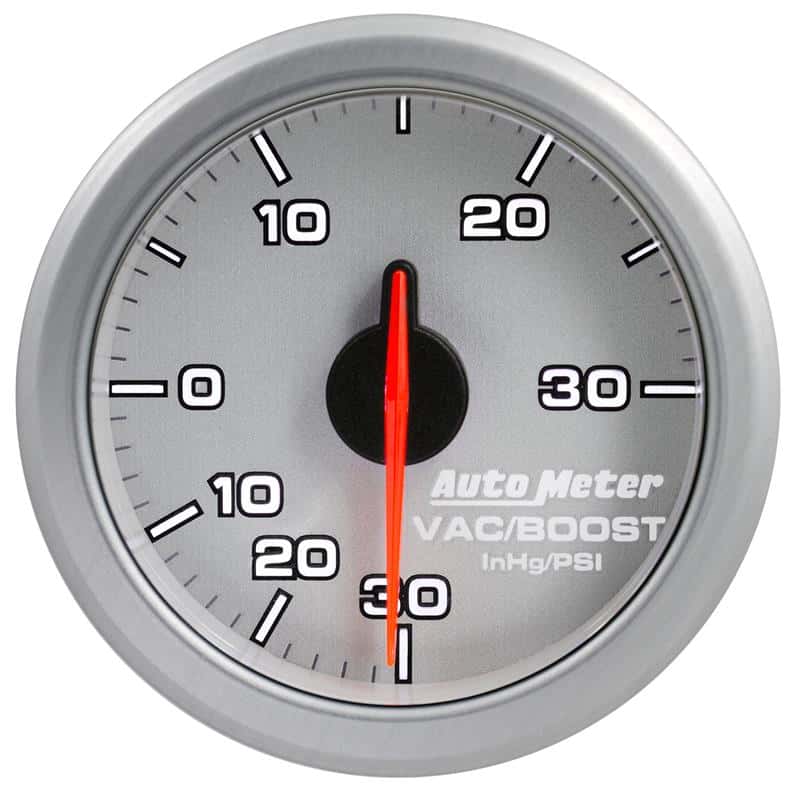 AutoMeter — Autometer Airdrive 2-1/6in Boost/Vac Gauge 30in HG/30 PSI - Silver
GA 2" BST/V ARDRV SL - view 1