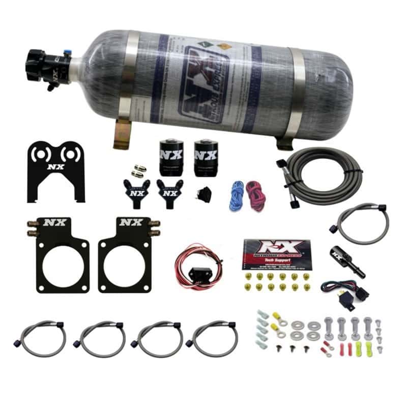 Nitrous Express — Nitrous Express Nissan GT-R Nitrous Plate Kit (35-300HP) w/Composite Bottle
Injection System Kit
N2OSys - view 1
