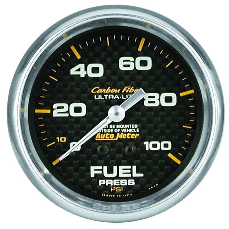 AutoMeter — Autometer Carbon Fiber 66.7mm 100 PSI Mechanical Oil Pressure Gauge
GA 2.6" FP M 100 CF - view 2