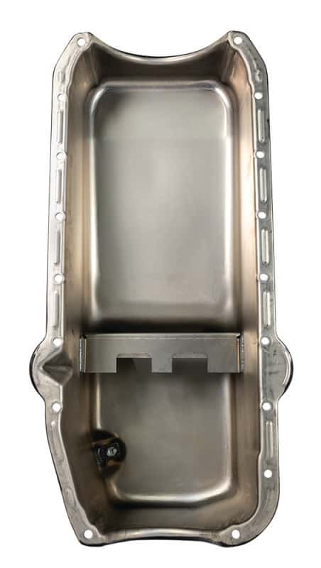 Moroso — Moroso Pre-80 Chevrolet Small Block (w/Driver Side Dipstick) Wet Sump 5qt 7.5in Steel Oil Pan - Blk - view 3