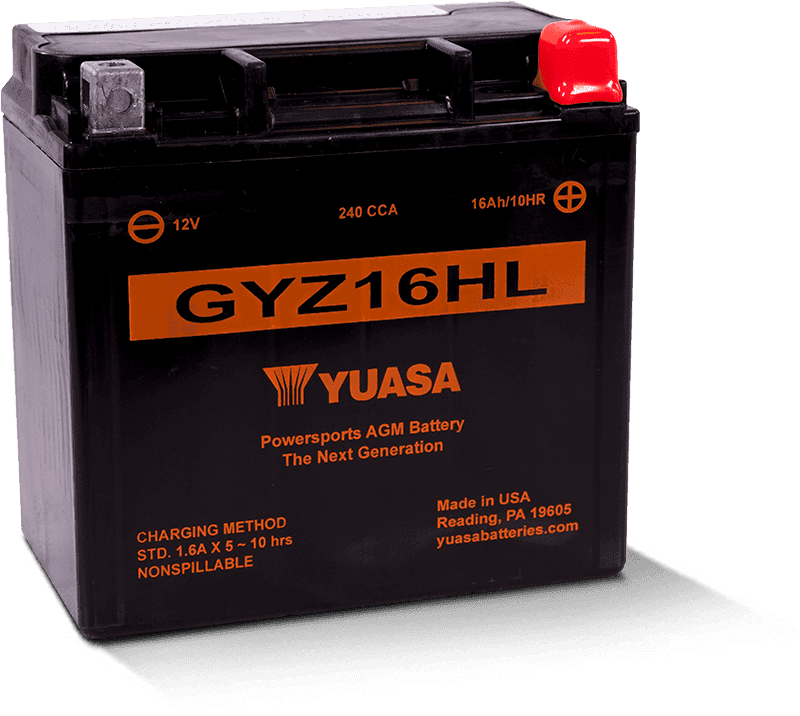 Yuasa Battery — Yuasa GYZ16HL High Performance Maintenance Free AGM 12-Volt Battery - view 2