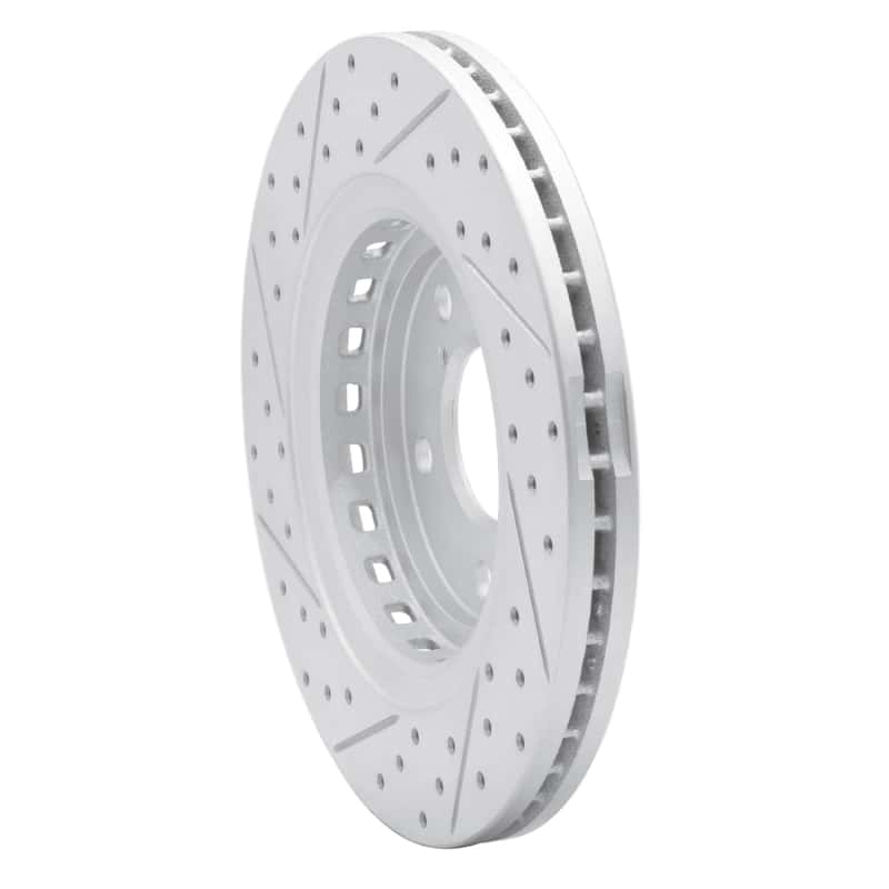 R1 Concepts — R1 15-26 Acura Mdx Front Right Drilled & Slotted Geo-Carbon Rotor - view 4