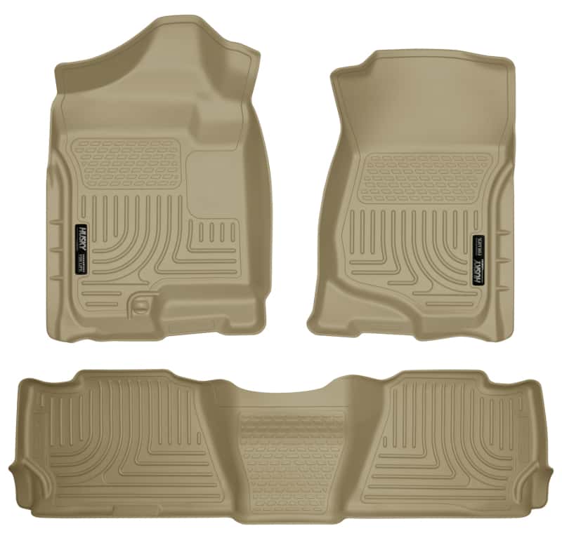 Husky Liners — Husky Liners 07-13 GM Escalade/Suburban/Yukon WeatherBeater Tan Front & 2nd Seat Floor Liners
Floor Liners - view 1
