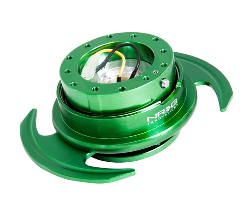 NRG — NRG Quick Release Kit Gen 3.0 - Green Body / Green Ring w/Handles - view 2