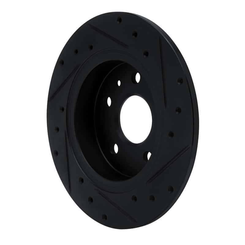 R1 Concepts — R1 16-23 Chevrolet Bolt EV Rear Left Drilled & Slotted Black Brake Rotor
R1 Brake Rotor Drill - view 4
