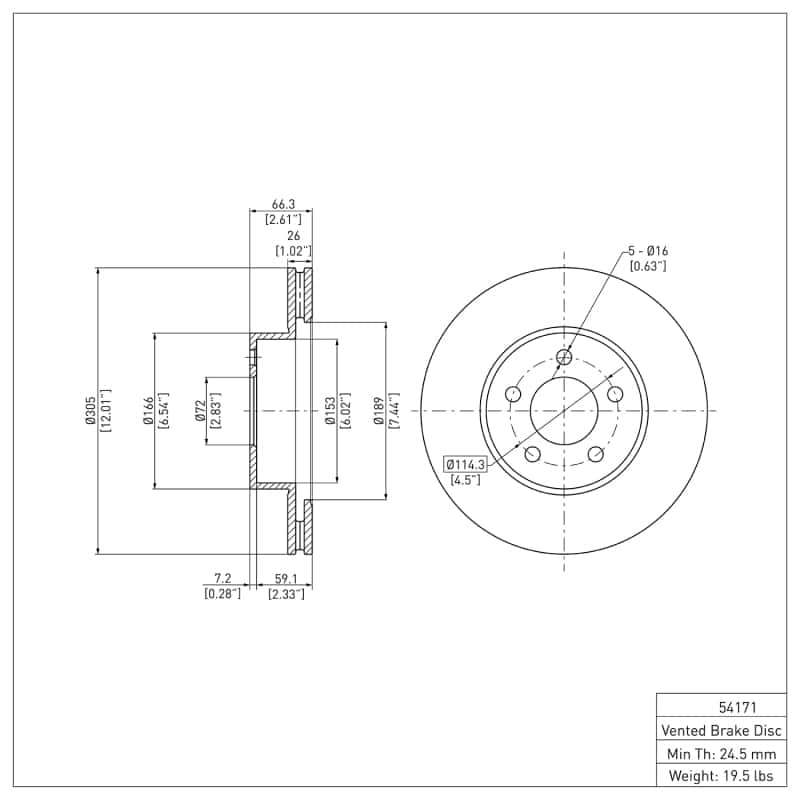 DFC — DFC 01-11 Ford Explorer Sport Front GeoSPEC Coated Rotor
DFC Brake Rotor - view 2
