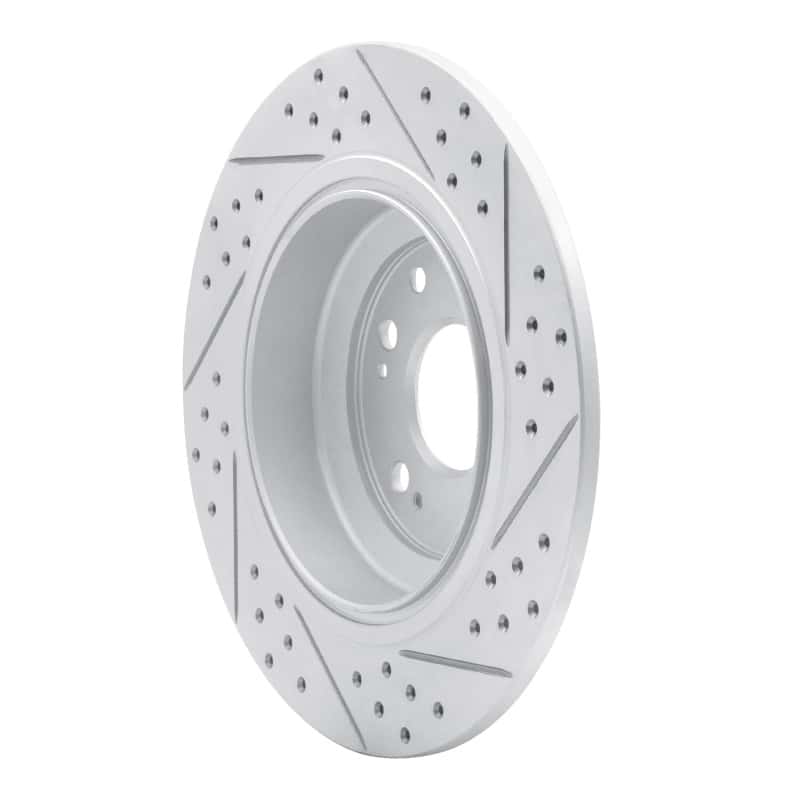 R1 Concepts — R1 09-14 Acura Tl Rear Left Drilled & Slotted Geo-Carbon Rotor - view 4