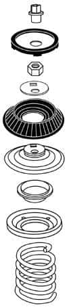 SPC Performance — SPC Performance FORD/MERC Camber/Caster Place
ADJ. STRUT MOUNT EA
STRUT MNT EA - view 3