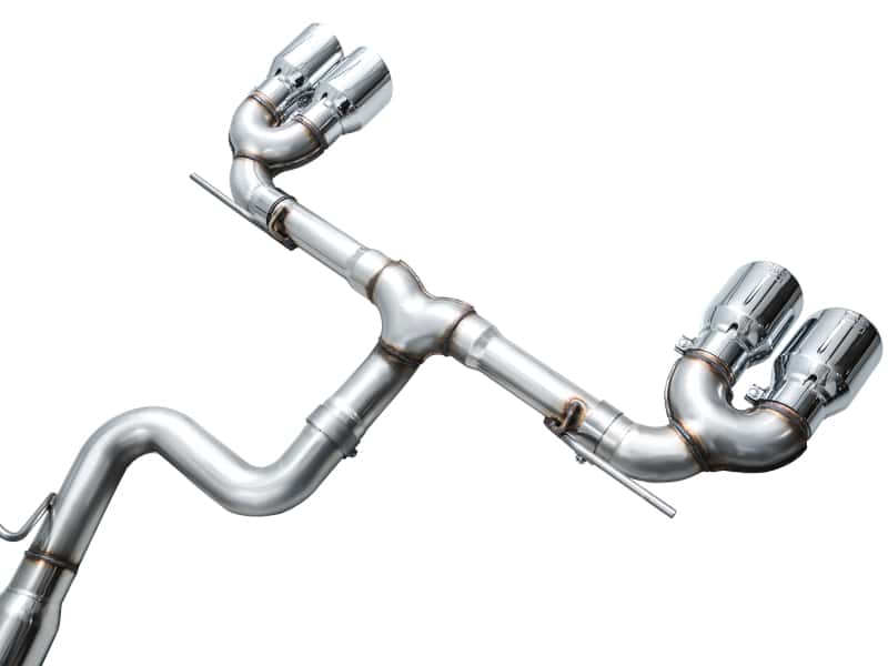 AWE Tuning — AWE MK8 Volkswagen Golf R 3in Track Edition Quad Exhaust - Chrome Silver Tips
Track Catback - view 9