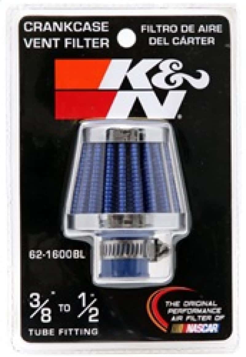 K&N Engineering — K&N 2in Base OD x .375in Flange ID x 1.75in H Rubber Base Crankcase Vent Filter - Blue
Vent Air Filter/Brea
Vent Air Filter - view 12