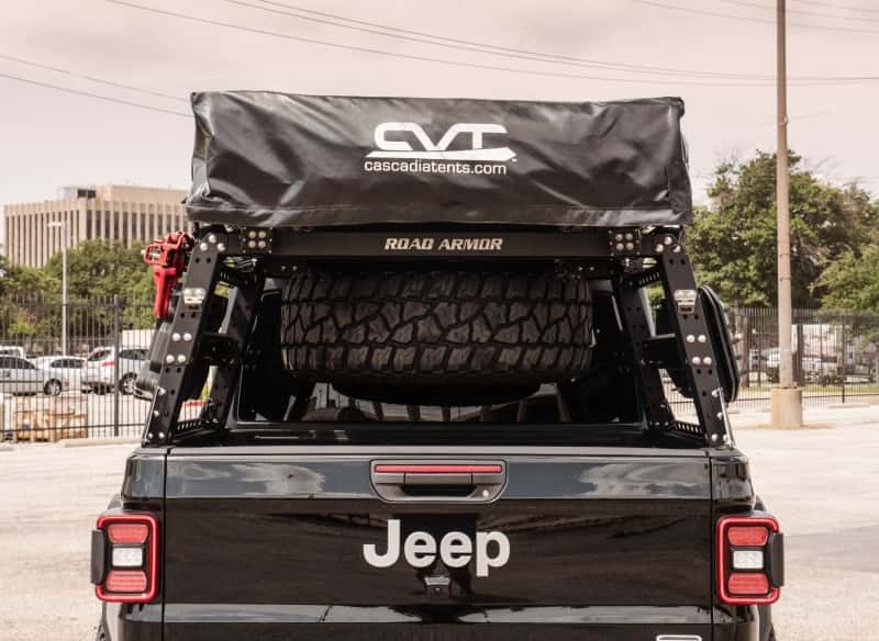Road Armor — Road Armor Universal 5ft Bed TRECK Adj Bed Rack - Tex Blk (w/o Brackets) - view 11