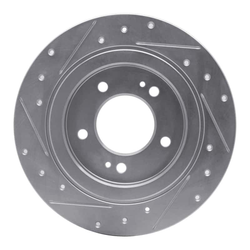 R1 Concepts — R1 13-25 Hyundai Elantra GT Rear Right Drilled & Slotted Silver Brake Rotor
R1 Brake Rotor Drill - view 5