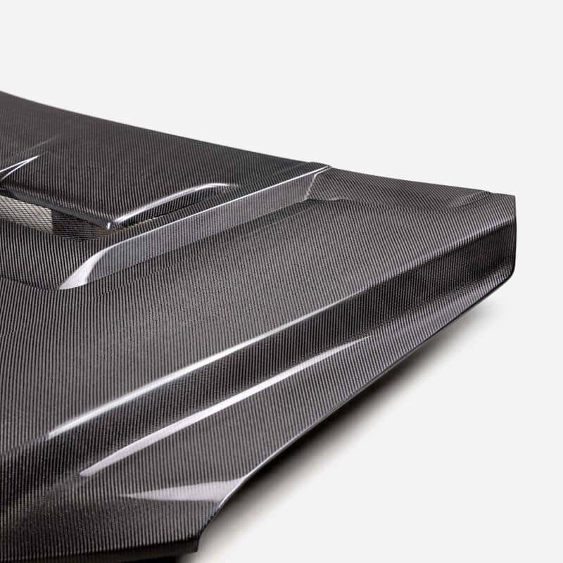 Seibon — Seibon 22-24 Toyota Tundra / 23-24 Toyota Sequoia RR-Style Carbon Fiber Hood - view 7