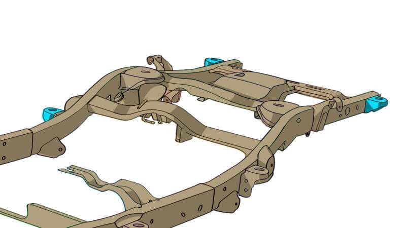 RustBuster — Rust Buster Avalanche/Suburban/Yukon Rear Body Frame Mount - view 7