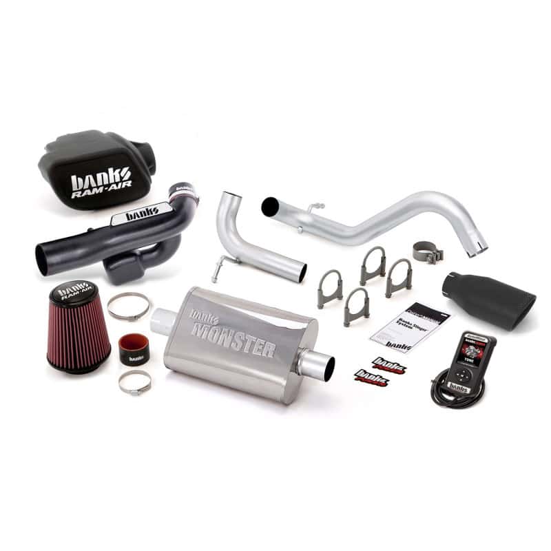 Banks Power — Banks Power 12-14 Jeep 3.6L Wrangler (All) 2dr Stinger Sys w/ AutoMind - SS Single Exh w/ Black Tip
Power/Efficiency Sys
Stinger Bundle - view 2
