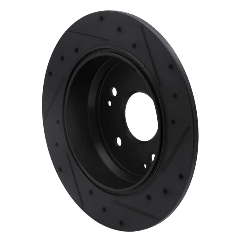 R1 Concepts — R1 99-11 Acura TL Rear Left Drilled & Slotted Black Brake Rotor
R1 Brake Rotor Drill - view 4