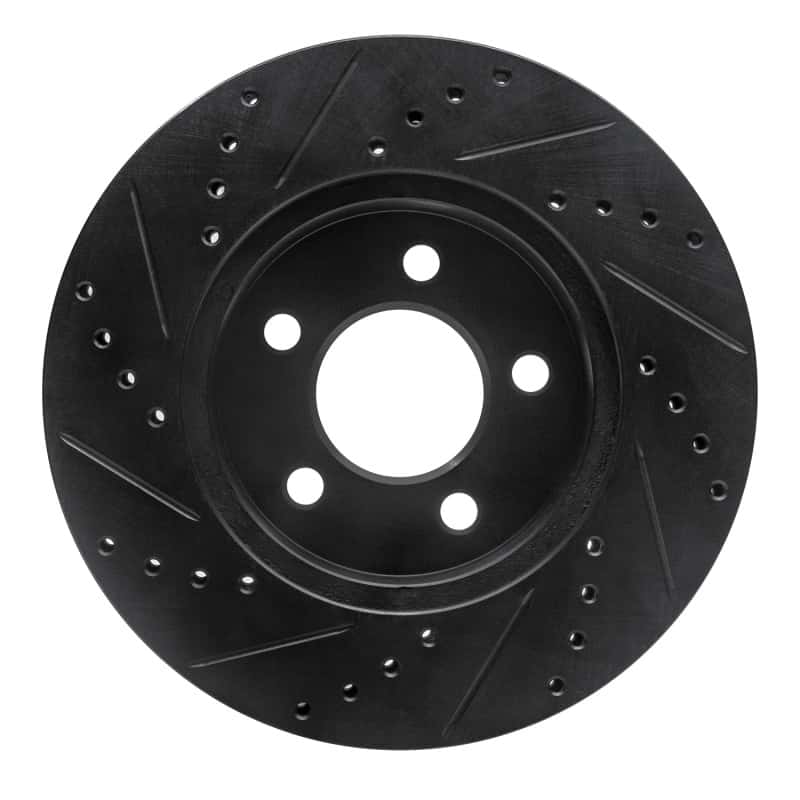 R1 Concepts — R1 02-07 Jeep Liberty Front Right Drilled & Slotted Black Brake Rotor
R1 Brake Rotor Drill - view 5