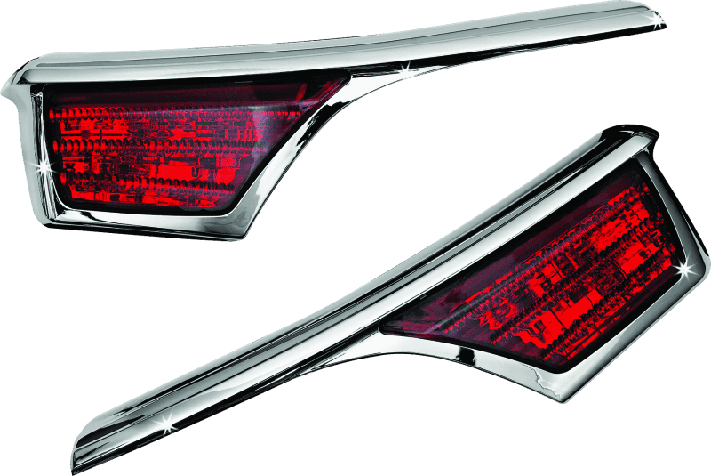Kuryakyn — Kuryakyn L.E.D. Passenger Armrest Trim With Turn Signal 06-17 GL1800 Chrome - view 1