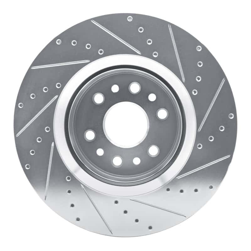 R1 Concepts — R1 21-25 Jeep Grand Wagoneer L Front Left Drilled & Slotted Silver Brake Rotor - view 5