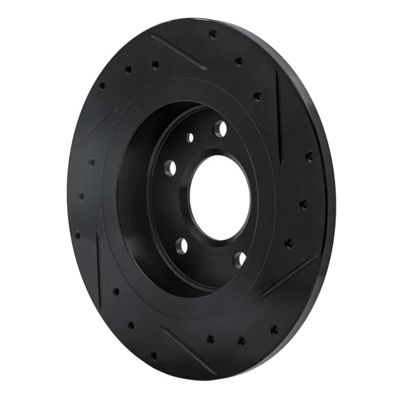 R1 Concepts — R1 11-19 Buick Verano Rear Left Drilled & Slotted Black Brake Rotor
R1 Brake Rotor Drill - view 4