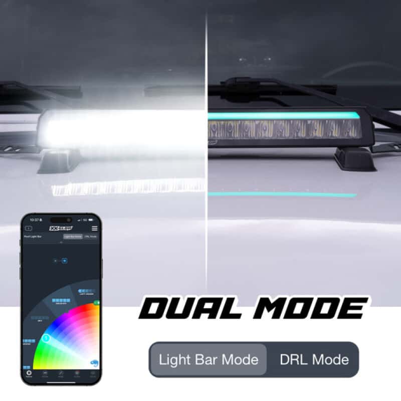 XKGLOW — XK Glow 40in Offroad Light Bar w/ RGBW Chasing DRL & App Control - view 1