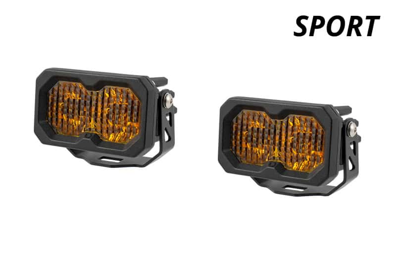 Diode Dynamics — Diode Dynamics C2 2.0 Sport Yellow Driving Standard ABL (pair) - view 2