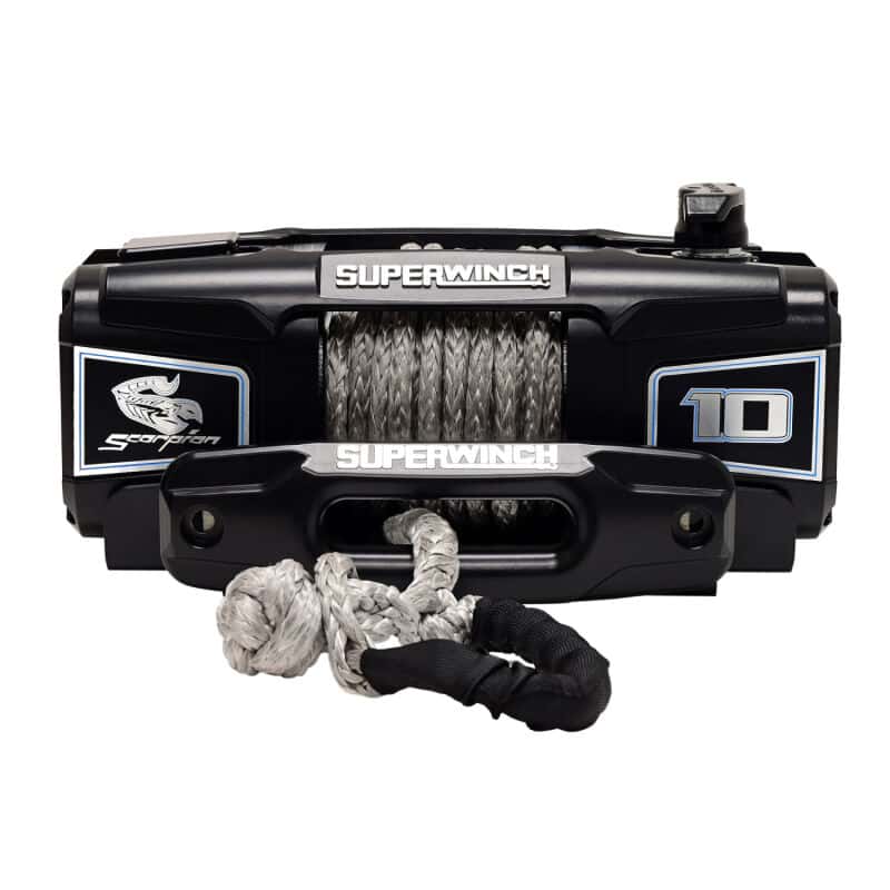 Superwinch — Superwinch 10000 LBS 12V DC 3/8in x 54ft Synthetic Rope Scorpion 10000SR Winch - Black Powdercoat
Winch - view 12