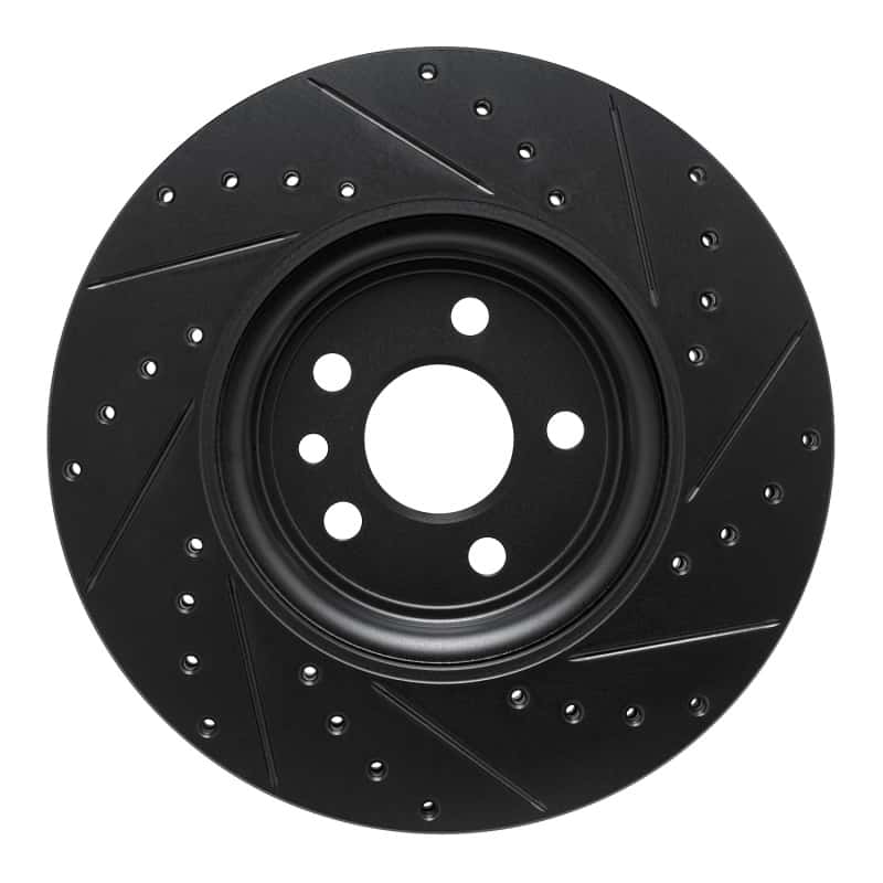 R1 Concepts — R1 17-19 Jaguar F-Pace Front Left Drilled & Slotted Black Brake Rotor
R1 Brake Rotor Drill - view 5