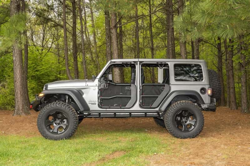 Rugged Ridge — Rugged Ridge Fortis Tube Door Covers Rear Pair Black 18-20 Jeep Wrangler JLU
Door Skin - view 6