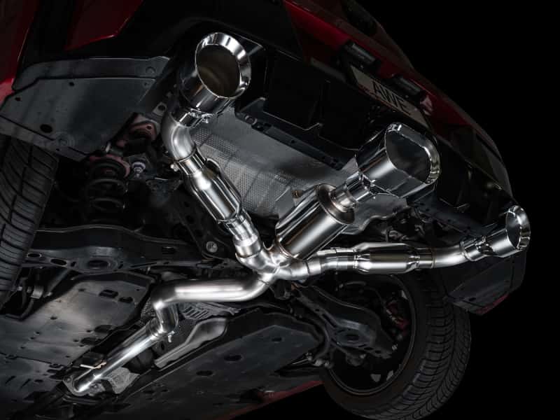 AWE Tuning — AWE 23-24 Toyota GR Corolla Track Edition Catback Exhaust - Chrome Silver Tips
Track Catback - view 6