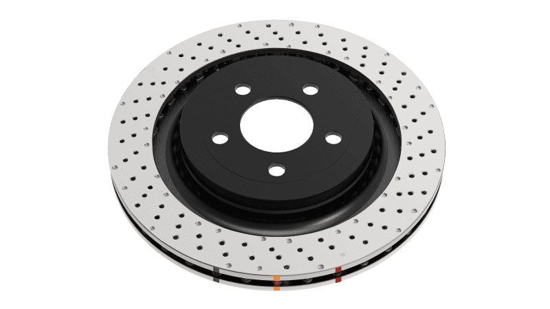 DBA — DBA 04-17 Subaru WRX STi Front Cross Drilled/Dimpled 4000 XD Series Rotor
Brake Rotor - view 4