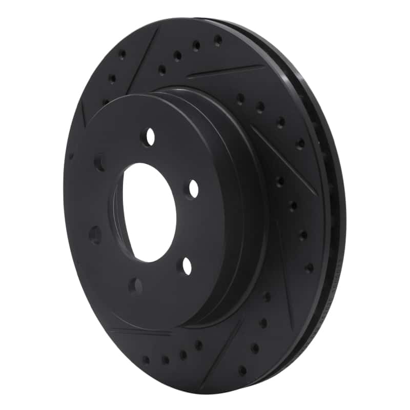 R1 Concepts — R1 97-02 Dodge Durango Front Left Drilled & Slotted Black Brake Rotor
R1 Brake Rotor Drill - view 2