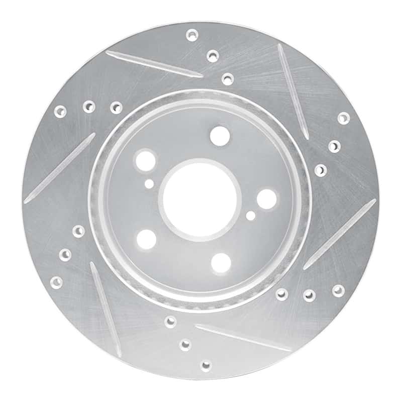 R1 Concepts — R1 16-22 Toyota Prius Front Left Drilled & Slotted Silver Brake Rotor
R1 Brake Rotor Drill - view 5