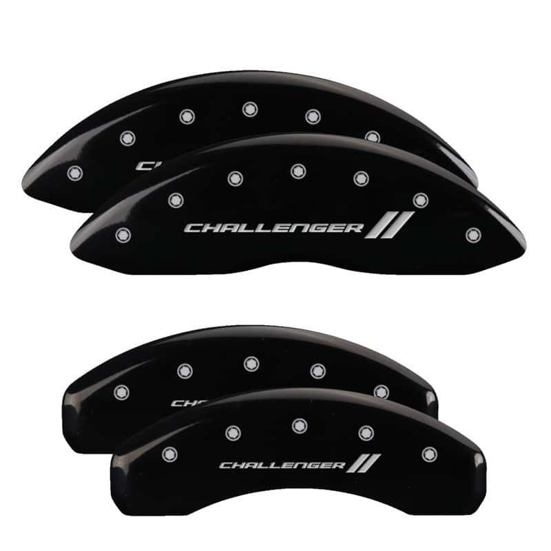 MGP — MGP 4 Caliper Covers Engraved Front & Rear With stripes/Challenger Black finish silver ch
Caliper Covers - view 1